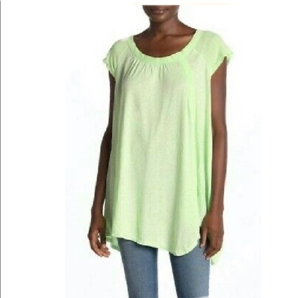 SOLD 🎉 Free People Keep it Casual Linen Tee - Picture 4 of 8